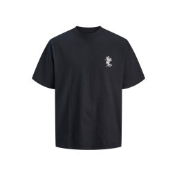 JACK & JONES T-Shirt Jormaine Back Ss Crew Neck 12291780 C-N10 black