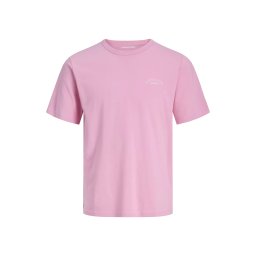 JACK & JONES T-Shirt Jjcollege Logo Ss Crew Neck 12288105 14-2311 TCX prism pink