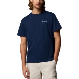 COLUMBIA T-Shirt CSC Logo Back 2155011 464 collegiate navy, linework c badge