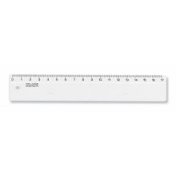 Rigla Plastic Transparent, 17 cm