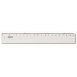 Rigla Plastic Transparent, 20 cm