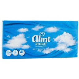 Servetele Faciale Alint, Delicate, 2 Straturi, 100 Bucati