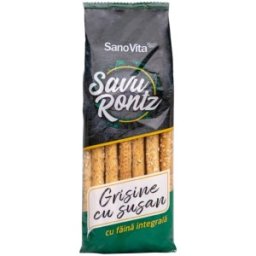 Grisine cu Susan din Faina Integrala de Grau, Sanovita, 50 g