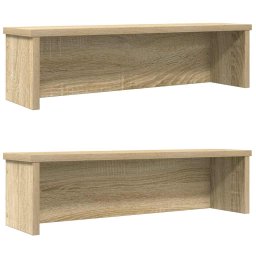 Rafturi de bucatarie stivuibile 2 buc Stejar Sonoma 60x15x16 cm GartenMobel Dekor