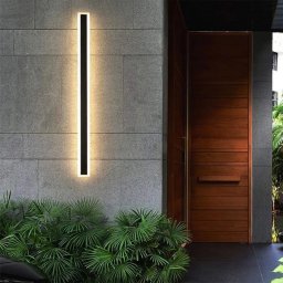 Aplica LED exterior Mack 80 cm, 31W, IP65, lumina neutra, negru