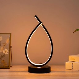 Veioza LED Genesis 10W cu lumina rece, calda si neutra, negru