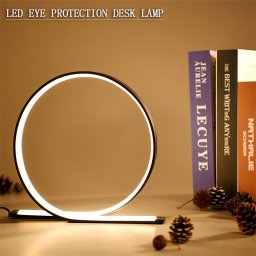 Veioza LED 21W pentru birou si dormitor, 3 tipuri de lumina, neagra