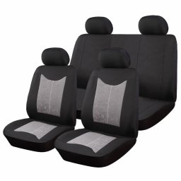 Huse scaune auto universale 9 piese, suede si poliester, airbag