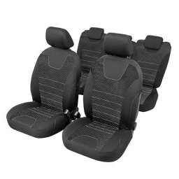 Huse scaune auto universale 5 locuri RoGroup, material textil rezistent, negre