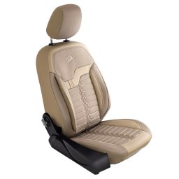 Set huse scaune auto Panda Londra bej, 11 piese, bancheta rabatabila