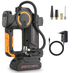 Compresor auto portabil Siegbert 120W cu display digital LED si acumulator