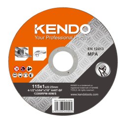 Disc de taiere pentru metal si otel Kendo 115 x 1 x 22,23 mm