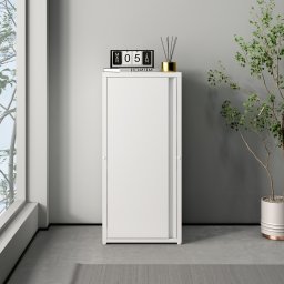 Dulap metalic alb cu 1 usa si 2 polite reglabile Burlöv