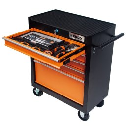 Dulap de scule profesional KENDO cu 5 sertare si 113 piese