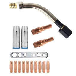 Set consumabile pentru pistolet MIG MAG 25AK, 16 piese, compatibil MB 25