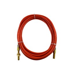 Tub ghidaj din otel 2.0 mm, 5 m, rosu, compatibil echipamente JASIC