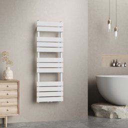 Calorifer portprosop baie Voss alb 120x40 cm, 12 lamele
