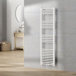 Calorifer portprosop baie Voss 140x40 cm alb, otel, 485 W