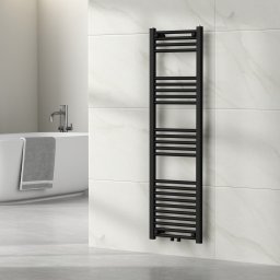 Calorifer portprosop baie Voss 140x40 cm, negru, montaj mural