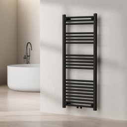 Calorifer portprosop baie Voss 120x50 cm, negru, 500 W, [neu.haus]