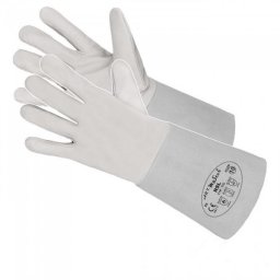 Manusi de protectie pentru sudura argon din piele bovina, 35 cm