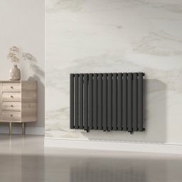 Calorifer design Nore negru 60x90 cm, 653W, montaj pe perete