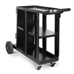Carucior de transport pentru aparat de sudura TELWIN cu roti si rafturi
