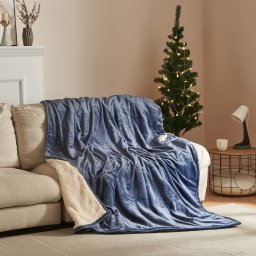 Patura electrica Archi 200x150 cm, albastru deschis, cu 10 trepte