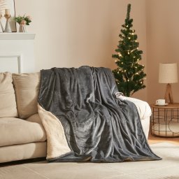 Patura electrica Archi 200x150 cm gri închis, 10 trepte, timer