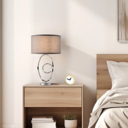 Lampa de masa Torquay gri 49,5 cm, design elegant, lux.pro
