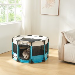 Tarc pentru animale de companie Nærøysund 72x72x45 cm, albastru