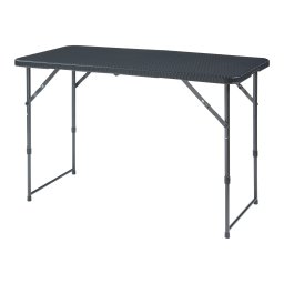 Masa pliabila reglabila pe înaltime Adelfia 120x60 cm, neagra