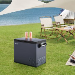 Lada frigorifica auto cu compresor 45L Alberona, albastru-gri