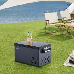 Lada frigorifica auto cu compresor 26L, albastru-gri, [in.tec]