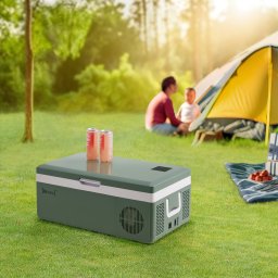 Lada frigorifica auto cu compresor 15L Arnesano, -20°C, verde army