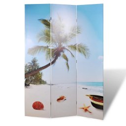 Paravan de camera pliabil, 120 x 170 cm, plaja GartenMobel Dekor