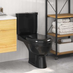 Vas WC cu rezervor, negru GartenMobel Dekor
