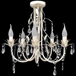 Lampa de plafon suspendata, candelabru cristal, elegant, 5 becuri GartenMobel Dekor