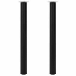 Picioare telescopice de masa, 2 buc., negru, 710 mm-1100 mm GartenMobel Dekor