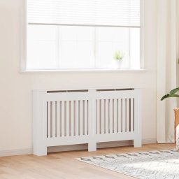 Masca de calorifer, dulap radiator, alb, 152 cm, MDF GartenMobel Dekor