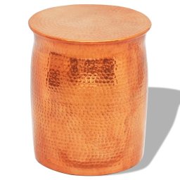 Scaun/masa laterala, aluminiu batut la ciocan, cupru/alama GartenMobel Dekor