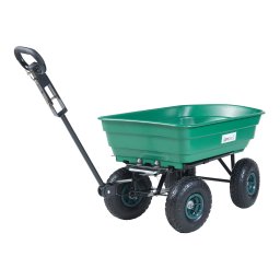Carucior de transport gradina Corfinio 250 kg, verde/negru