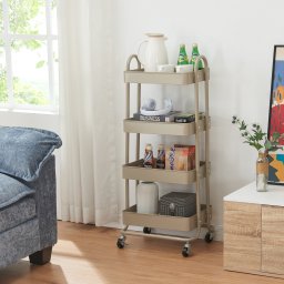 Carucior de bucatarie Pyhäntä cu 4 niveluri si roti, camel