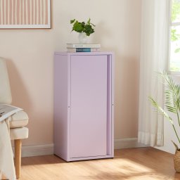 Dulap metalic liliac cu 2 rafturi reglabile pentru birou si atelier