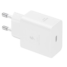 Incarcator retea Samsung EP-T4511XWEGEU, Super Fast Charger 45W, port USB Type-C, Low Standby, cablu Type-C - Type-C (5A) inclus, Alb