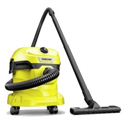 Aspirator Karcher WD 2 Plus V12/4/18, aspirare uscata/umeda, 1000 W, functie de suflare, 12 litri, galben