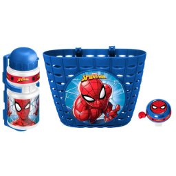 Spider-Man: Set accesorii pentru biciclete sau trotinete - 3 piese