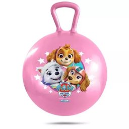 Minge săltăreață cu model Patrula Cățelușilor - 45 cm, roz pink