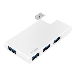 HUB extern LOGILINK, porturi USB: USB 3.0 x 4, conectare prin USB 3.0, alb, "UA0303" (include timbru verde 0.5 lei)