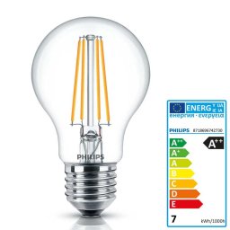 Philips Classic LEDbulb Fila 7W A60 E27 - 827 2700K extra clear